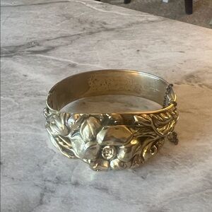Floral Gold-Tone Bracelet